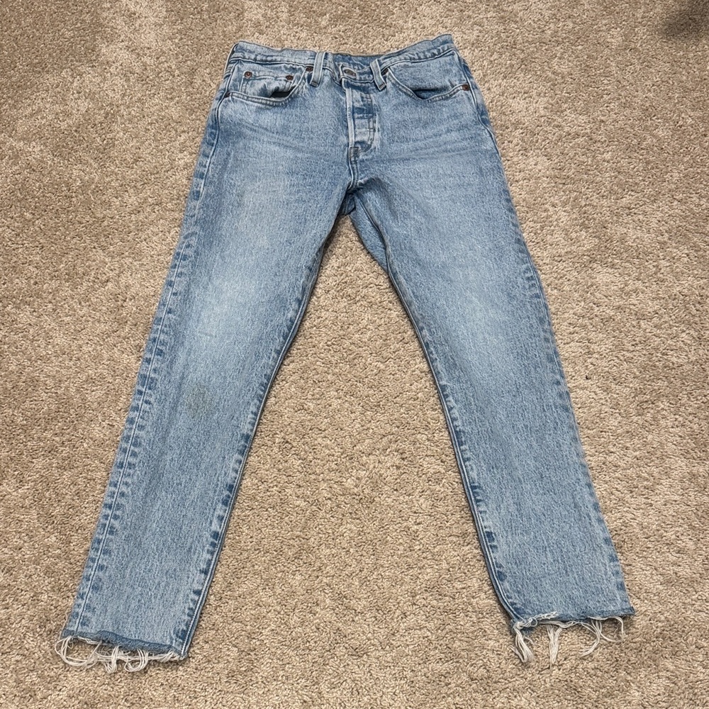 Classic Light Blue Straight Leg Women's Jeans